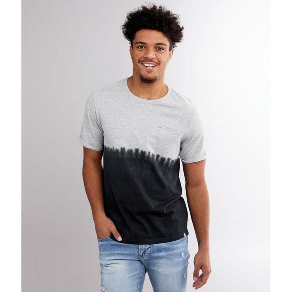 Sovereign Code Mens Size Medium Segundo T-Shirt Short Sleeves Dip Dye Black 1265 - Picture 1 of 8